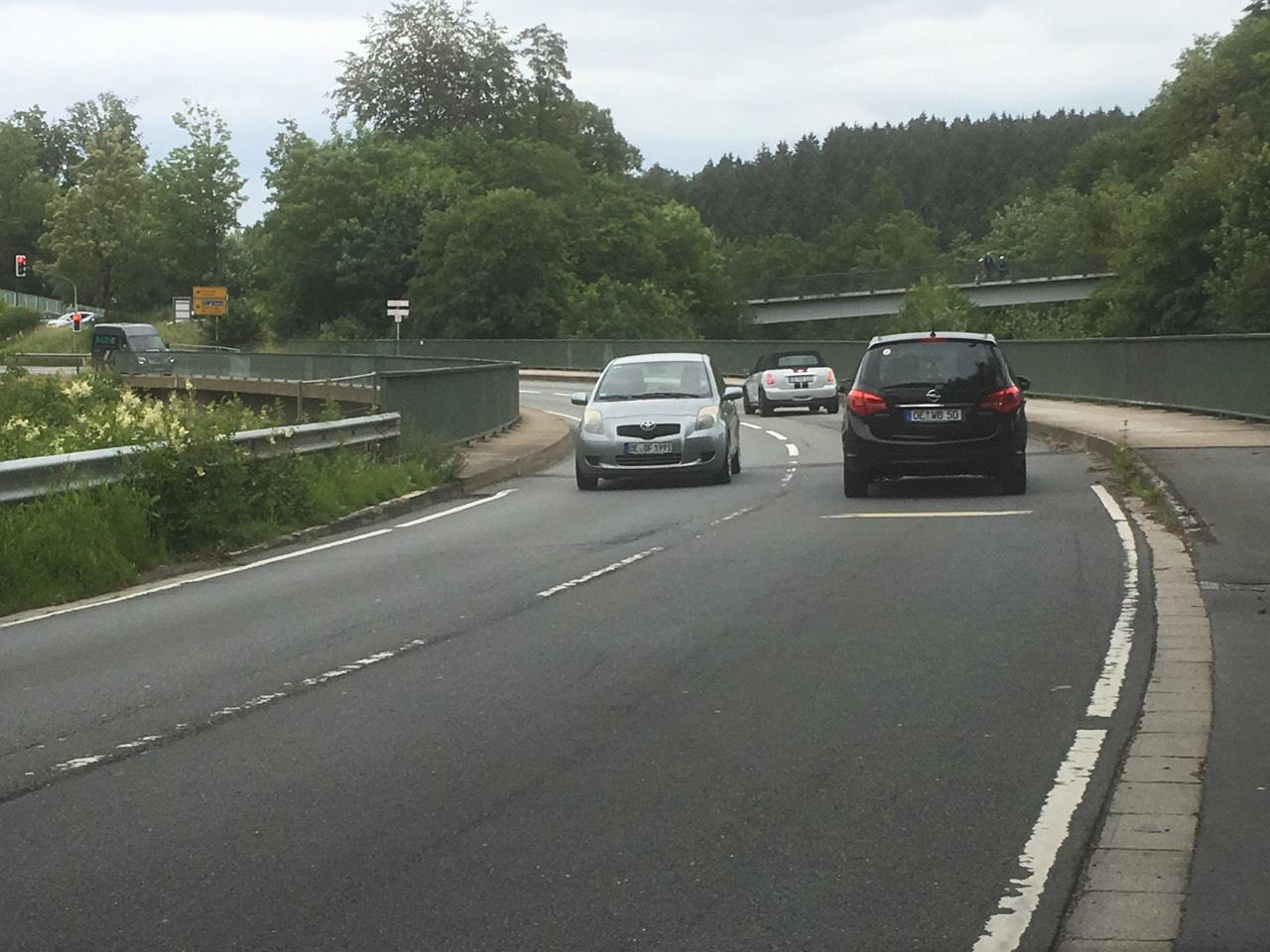 wieder zweispurig befahrbar Christian Pospischil